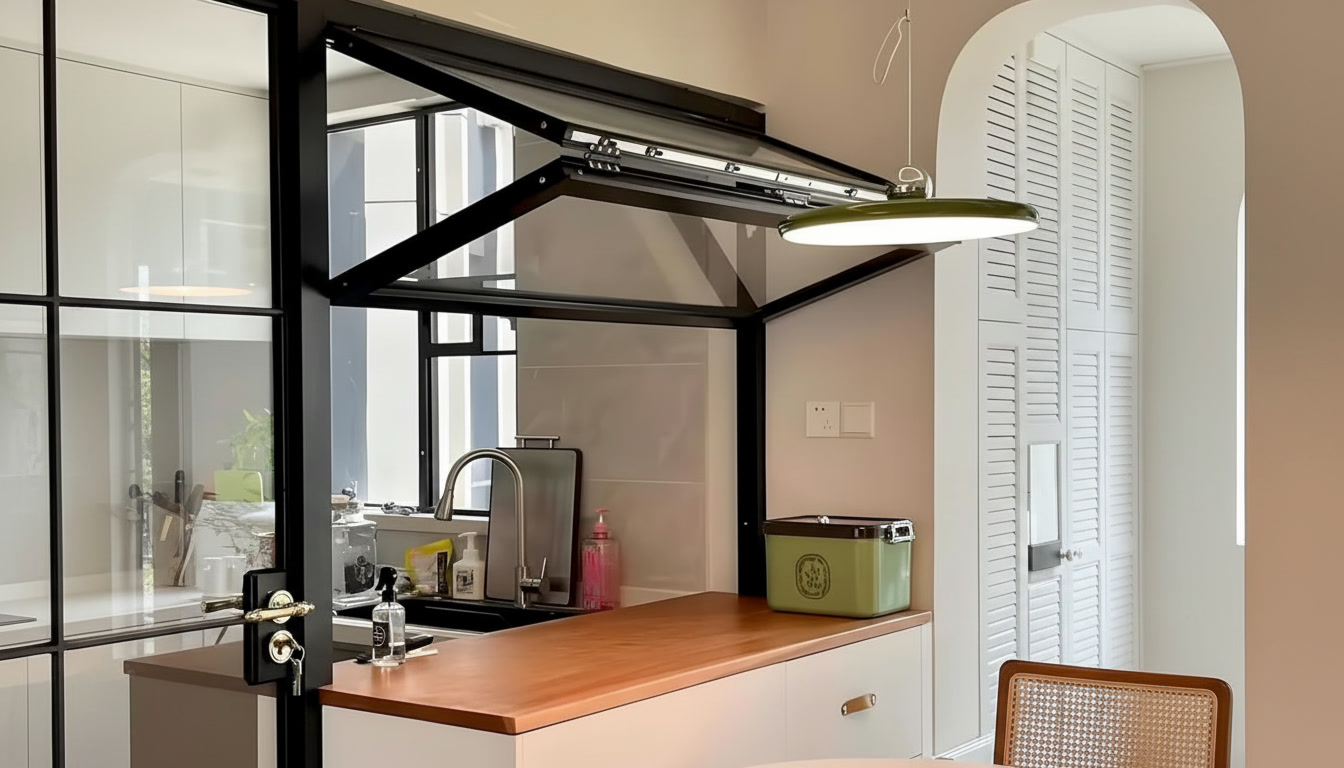 VERTICAL FOLDING WINDOW